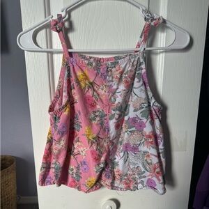 Wonder Nation Girls Floral Tank Top and Shorts Set